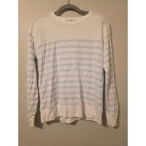 Workshop White Ribbed Long Sleeve Top | Minimal Soft Long Sleeve Tee XS
